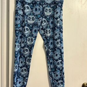 CVG Full Length Jack Pumpkin Skull Print Leggings